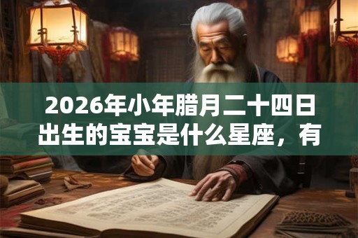 2026年小年腊月二十四日出生的宝宝是什么星座，有什么缺点？