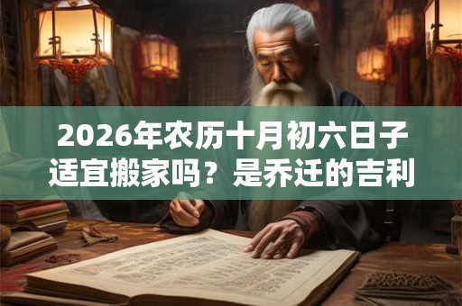 2026年农历十月初六日子适宜搬家吗?是乔迁的吉利日子吗 2026年农历十月初六日子适宜搬家吗?是乔迁的吉利日子吗