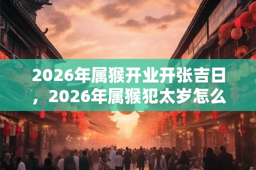 2026年属猴开业开张吉日,2026年属猴犯太岁怎么化解? 2026年属猴开业开张吉日,2026年属猴犯太岁怎么化解?