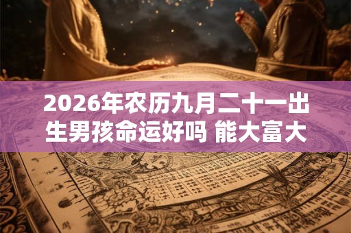2026年农历九月二十一出生男孩命运好吗 能大富大贵吗