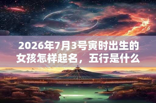 2026年7月3号寅时出生的女孩怎样起名,五行是什么? 2026年7月3号寅时出生的女孩怎样起名,五行是什么?