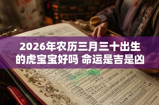 2026年农历三月三十出生的虎宝宝好吗 命运是吉是凶 2026年农历三月三十出生的虎宝宝好吗 命运是吉是凶