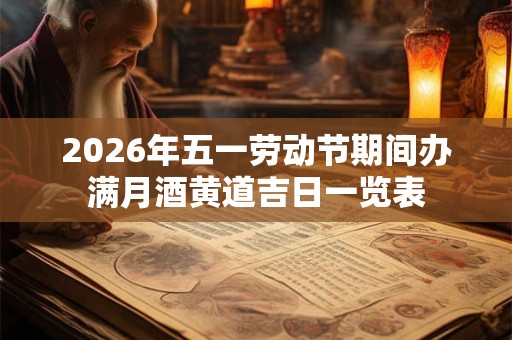 2026年五一劳动节期间办满月酒黄道吉日一览表