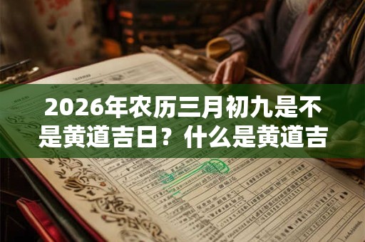 2026年农历三月初九是不是黄道吉日？什么是黄道吉日？