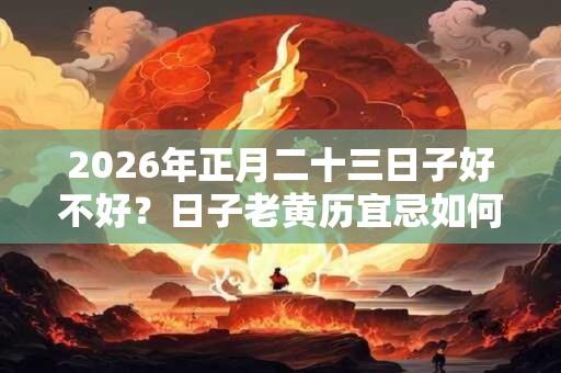 2026年正月二十三日子好不好？日子老黄历宜忌如何？