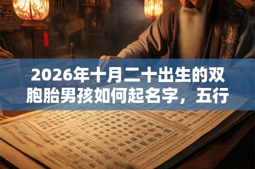 2026年十月二十出生的双胞胎男孩如何起名字，五行属相是什么？