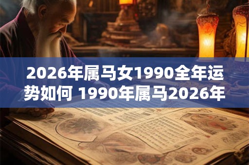 2026年属马女1990全年运势如何 1990年属马2026年运势完整