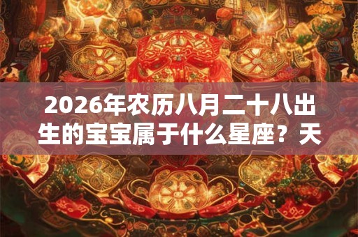 2026年农历八月二十八出生的宝宝属于什么星座？天秤座的优缺点