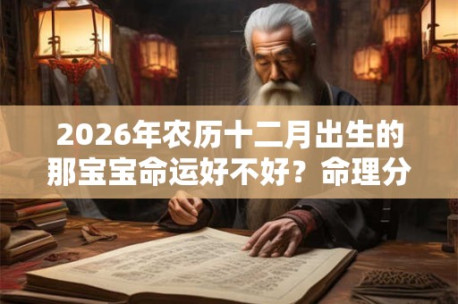 2026年农历十二月出生的那宝宝命运好不好？命理分析！