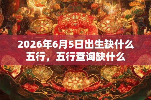 2026年6月5日出生缺什么五行,五行查询缺什么 2026年6月5日出生缺什么五行,五行查询缺什么