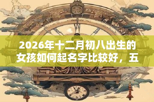 2026年十二月初八出生的女孩如何起名字比较好，五行属什么