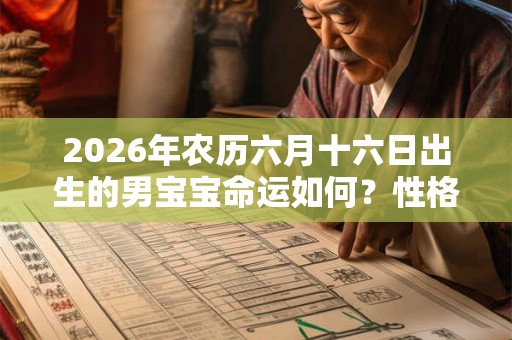 2026年农历六月十六日出生的男宝宝命运如何?性格是什么样的? 2026年农历六月十六日出生的男宝宝命运如何?性格是什么样的?