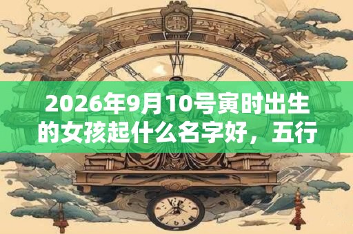2026年9月10号寅时出生的女孩起什么名字好，五行属什么