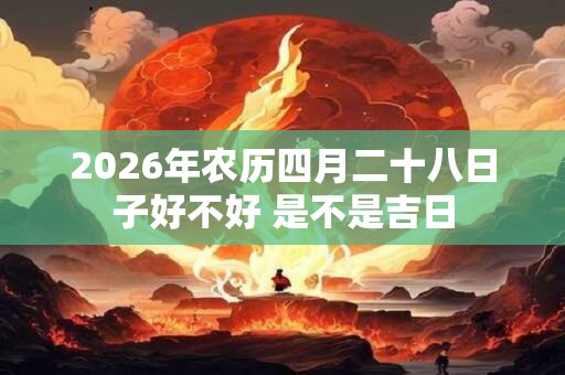 2026年农历四月二十八日子好不好 是不是吉日
