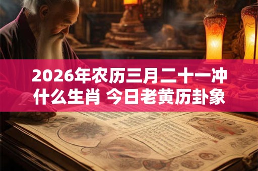 2026年农历三月二十一冲什么生肖 今日老黄历卦象 2026年农历三月二十一冲什么生肖 今日老黄历卦象