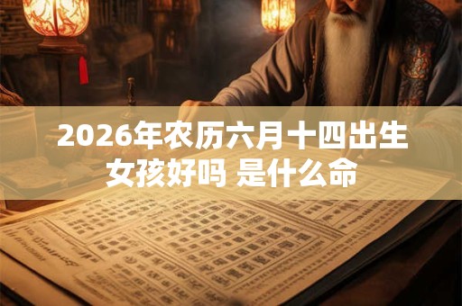 2026年农历六月十四出生女孩好吗 是什么命 2026年农历六月十四出生女孩好吗 是什么命