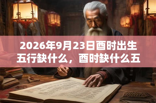 2026年9月23日酉时出生五行缺什么,酉时缺什么五行 2026年9月23日酉时出生五行缺什么,酉时缺什么五行