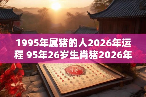 1995年属猪的人2026年运程 95年26岁生肖猪2026年运势
