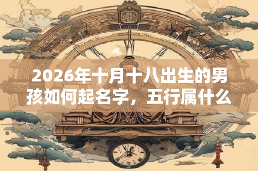 2026年十月十八出生的男孩如何起名字,五行属什么 2026年十月十八出生的男孩如何起名字,五行属什么