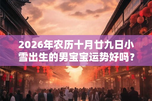 2026年农历十月廿九日小雪出生的男宝宝运势好吗?命理解析 2026年农历十月廿九日小雪出生的男宝宝运势好吗?命理解析