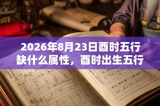2026年8月23日酉时五行缺什么属性，酉时出生五行缺什么