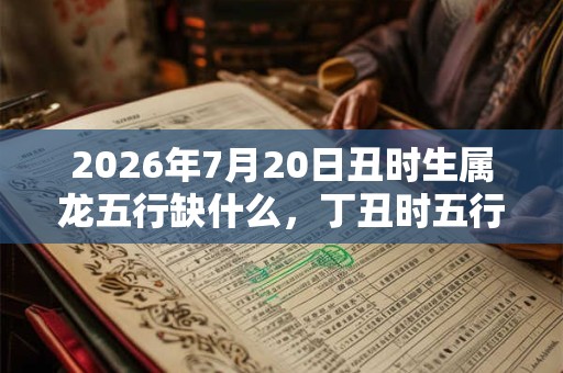 2026年7月20日丑时生属龙五行缺什么，丁丑时五行缺什么