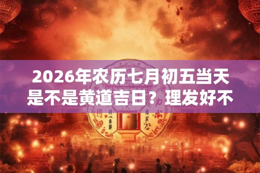 2026年农历七月初五当天是不是黄道吉日?理发好不好? 2026年农历七月初五当天是不是黄道吉日?理发好不好?