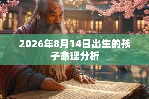 2026年8月14日出生的孩子命理分析