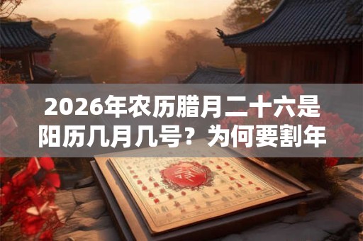 2026年农历腊月二十六是阳历几月几号？为何要割年肉？