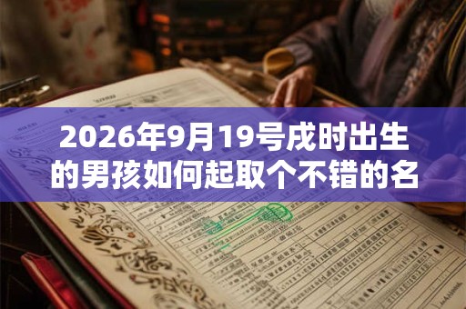 2026年9月19号戌时出生的男孩如何起取个不错的名字,五行属什么 2026年9月19号戌时出生的男孩如何起取个不错的名字,五行属什么