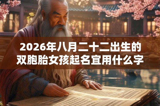 2026年八月二十二出生的双胞胎女孩起名宜用什么字,五行属什么 2026年八月二十二出生的双胞胎女孩起名宜用什么字,五行属什么