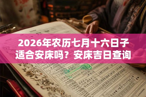 2026年农历七月十六日子适合安床吗？安床吉日查询！