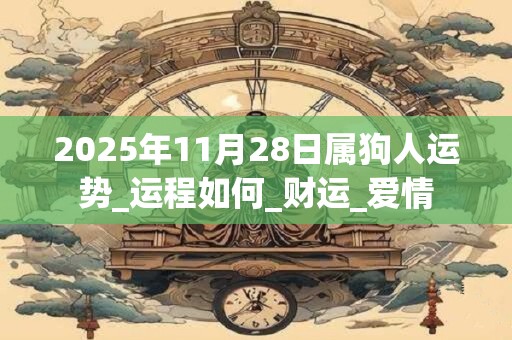 2025年11月28日属狗人运势_运程如何_财运_爱情