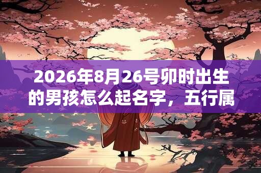 2026年8月26号卯时出生的男孩怎么起名字,五行属什么 2026年8月26号卯时出生的男孩怎么起名字,五行属什么