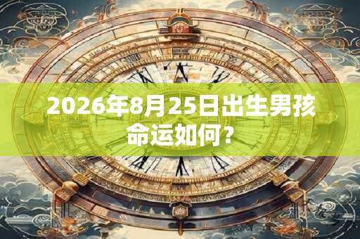 2026年8月25日出生男孩命运如何? 2026年8月25日出生男孩命运如何?
