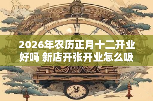 2026年农历正月十二开业好吗 新店开张开业怎么吸引顾客 2026年农历正月十二开业好吗 新店开张开业怎么吸引顾客