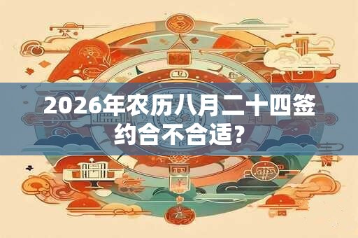 2026年农历八月二十四签约合不合适？