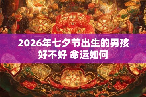2026年七夕节出生的男孩好不好 命运如何