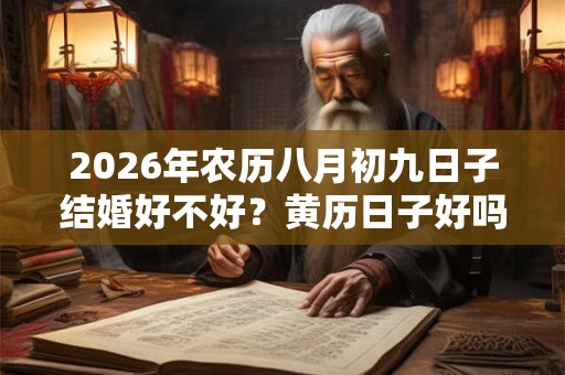 2026年农历八月初九日子结婚好不好？黄历日子好吗？