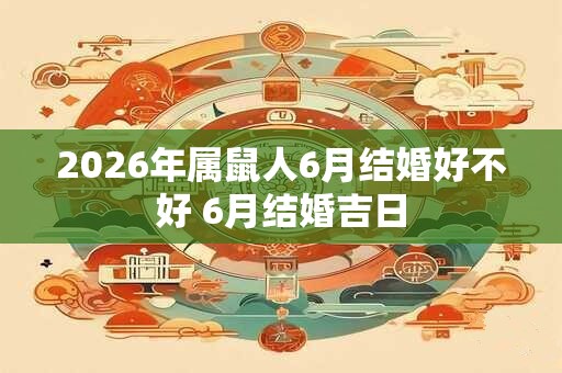 2026年属鼠人6月结婚好不好 6月结婚吉日