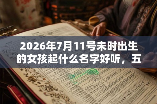 2026年7月11号未时出生的女孩起什么名字好听，五行是什么