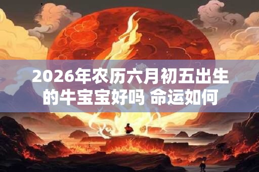 2026年农历六月初五出生的牛宝宝好吗 命运如何