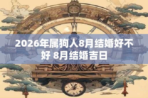 2026年属狗人8月结婚好不好 8月结婚吉日