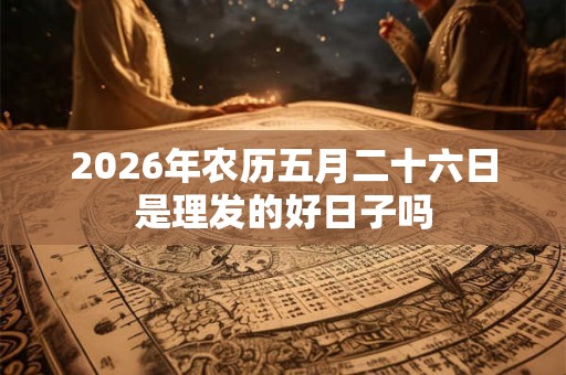 2026年农历五月二十六日是理发的好日子吗