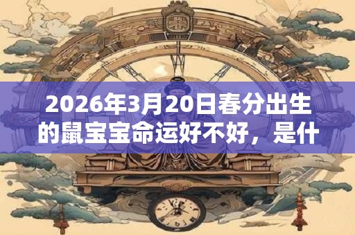 2026年3月20日春分出生的鼠宝宝命运好不好,是什么命? 2026年3月20日春分出生的鼠宝宝命运好不好,是什么命?