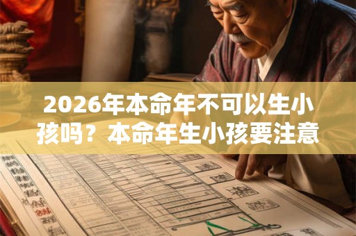 2026年本命年不可以生小孩吗?本命年生小孩要注意什么? 2026年本命年不可以生小孩吗?本命年生小孩要注意什么?