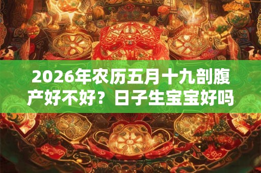 2026年农历五月十九剖腹产好不好？日子生宝宝好吗？