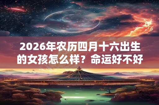 2026年农历四月十六出生的女孩怎么样？命运好不好？