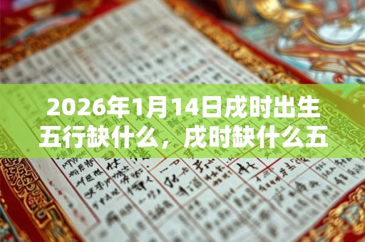 2026年1月14日戌时出生五行缺什么，戌时缺什么五行