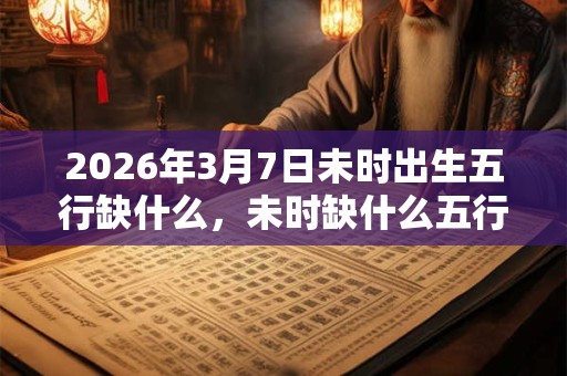 2026年3月7日未时出生五行缺什么，未时缺什么五行